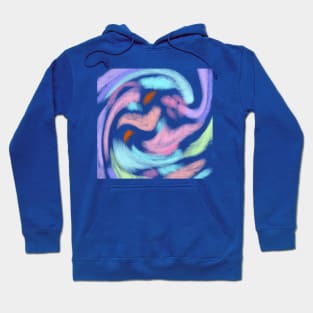 Colorful watercolor abstract texture art design Hoodie